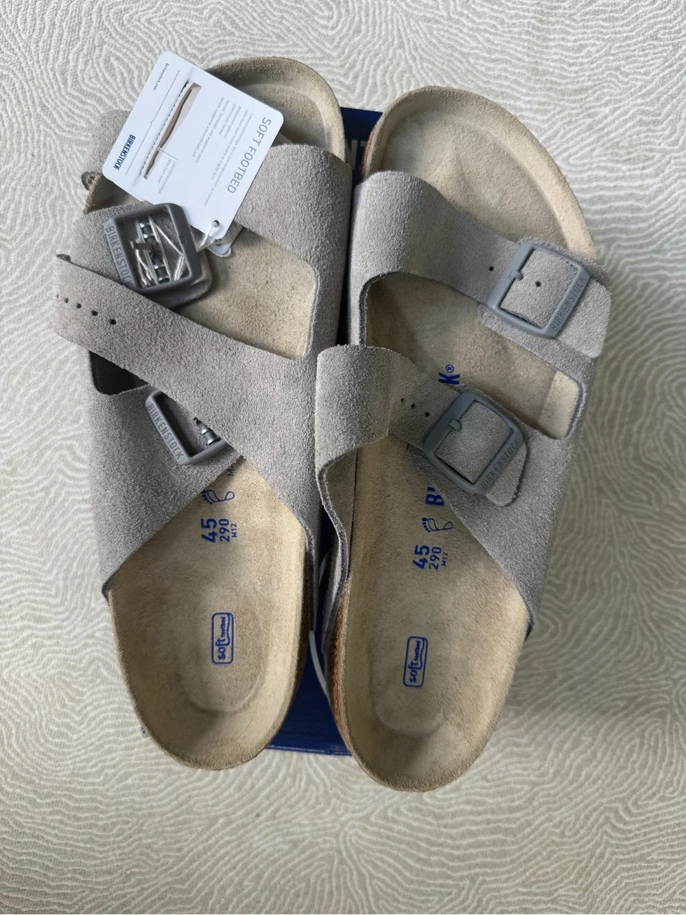 Mens Birkenstock Arizona BS Sandals - Stone Coin (Beige) NWT